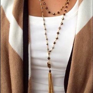Stella and dot tassel necklace